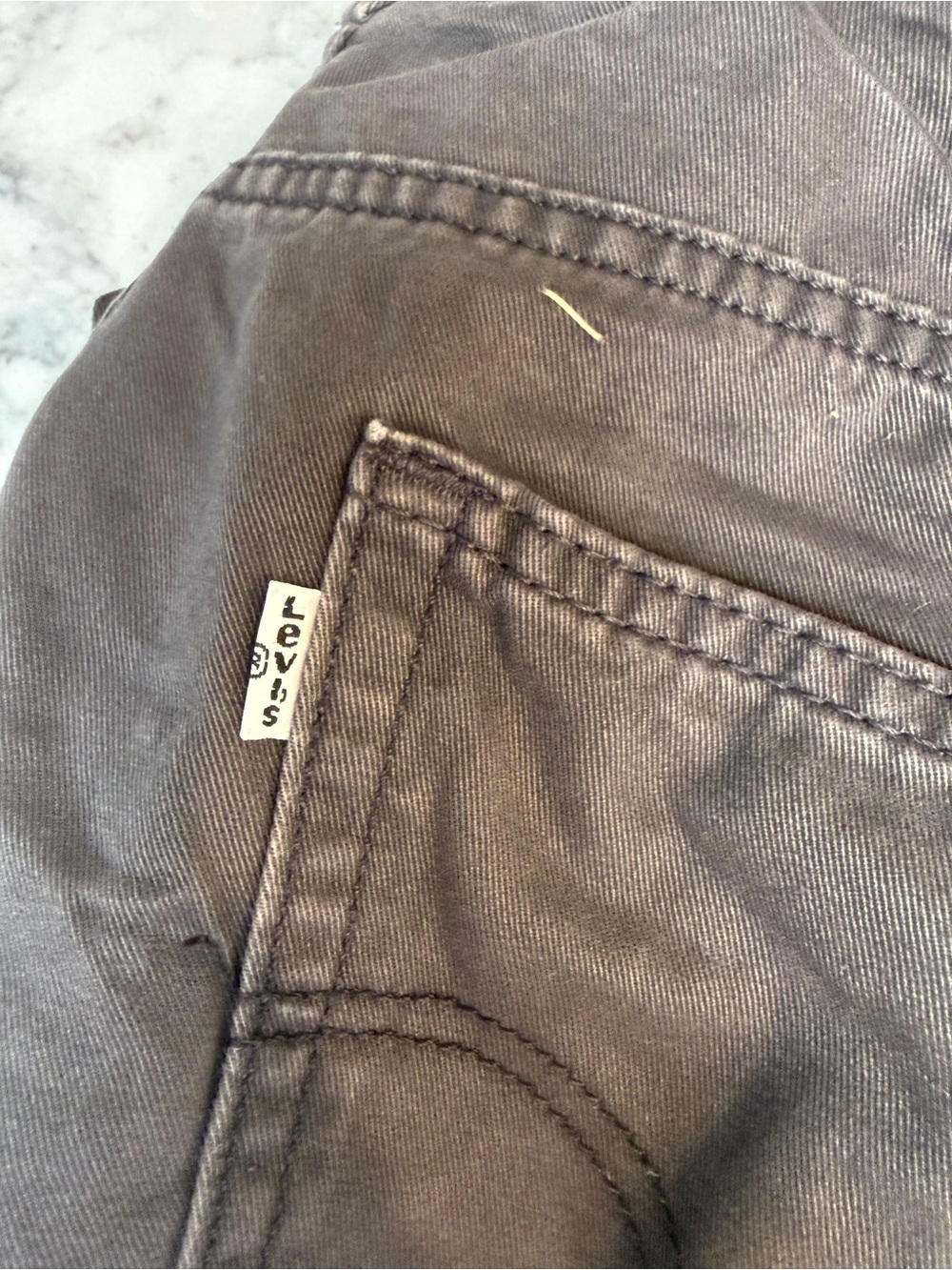 Levi's Men’s Slim Straight Jeans - Charcoal - Picture 3 of 8